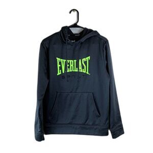 Everlast Men's Small Logo Sports Pullover Fleece-Lined Hoodie